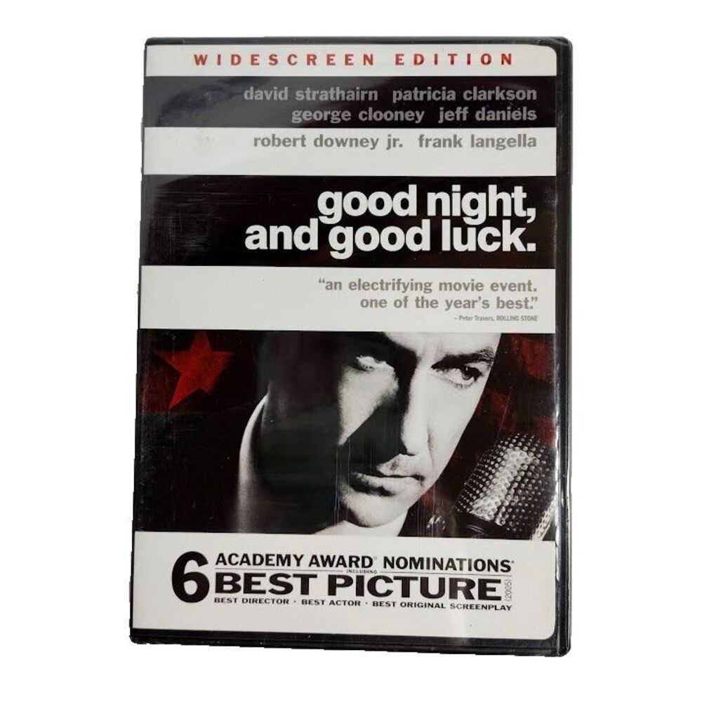 NEW Good Luck and Good Night DVD Drama Movie PG Robert Downey Jr B & W 2006